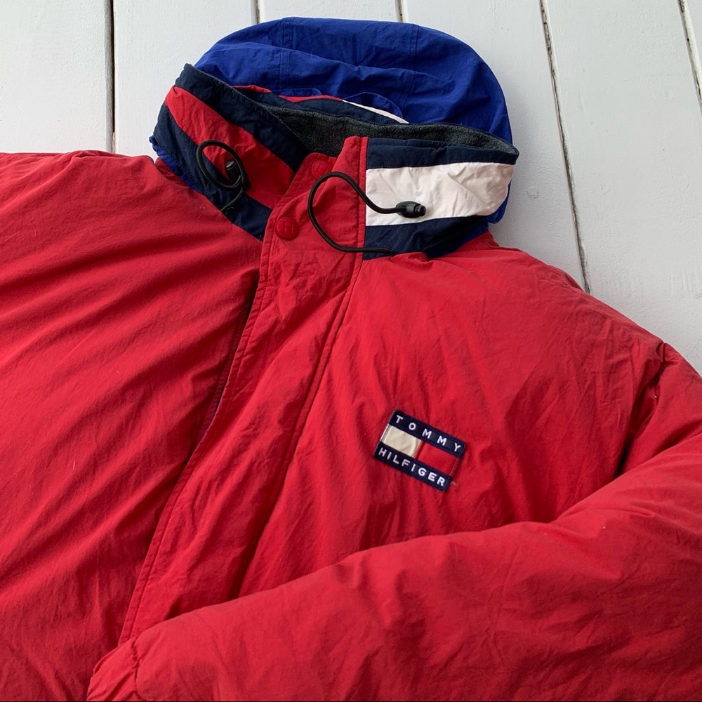 Vintage 90s Tommy Hilfiger Down Puffer Coat